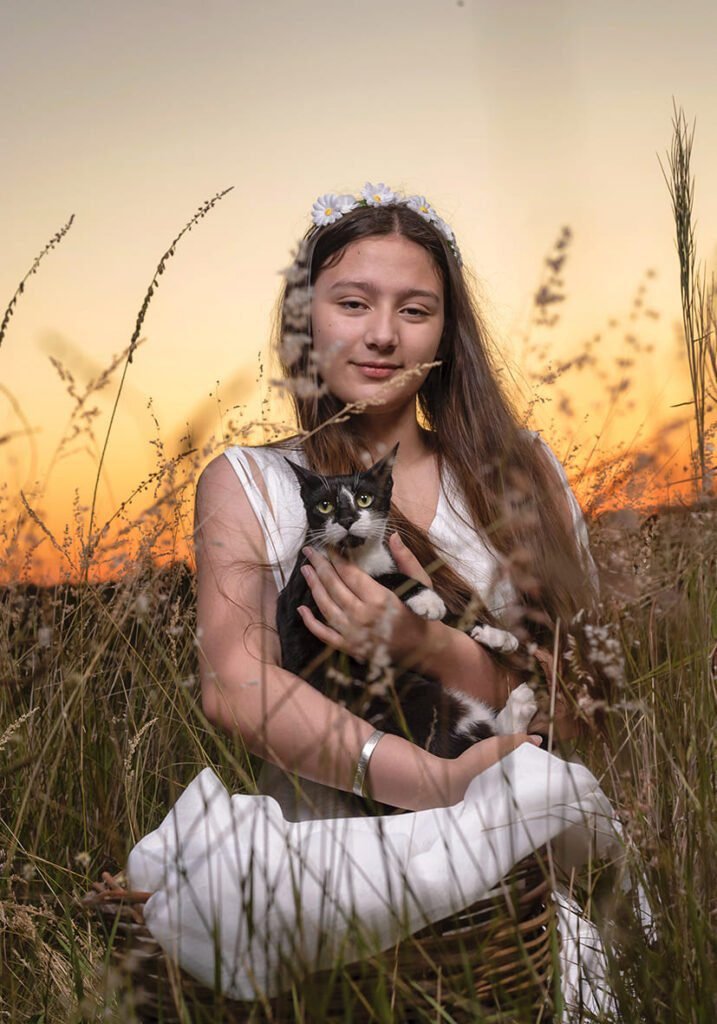 Foto de 15 años con su mascota